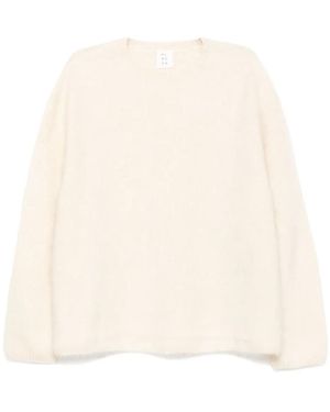 Almada Label Cashmere Sweater - Natural