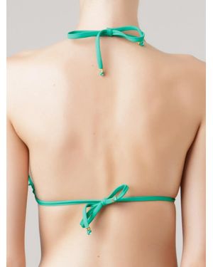 Amir Slama Triangle Bikini Top - Green