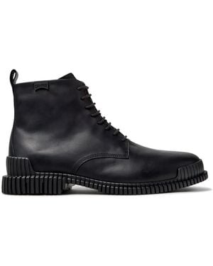 Camper Botines Pix Con Cordones - Negro