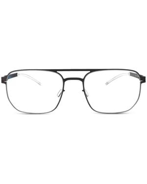 Mykita Rem Rectangle-Frame Glasses - Black