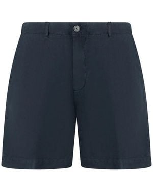 120% Lino Pocket Shorts - Blue
