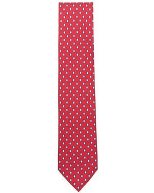 Brioni Polka-Dot Tie - Red