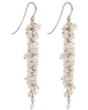 freya rose Pearl Drops Earrings - White