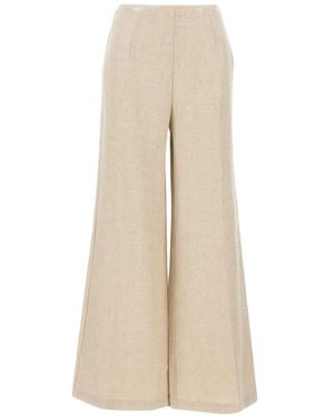 Faithfull the Brand Jean High-Waisted Flared Trousers - Natural