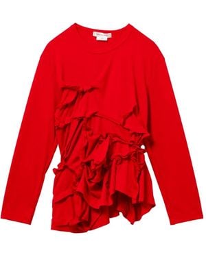 Comme des Garçons Ruffled Top - Red