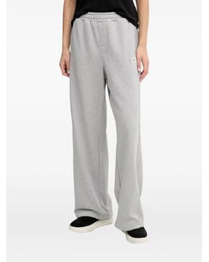 Calvin Klein Logo-Patch Drawstring Track Trousers - Grey