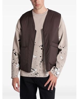 Etudes Studio Sleeveless zip-pocket gilet - Marrón