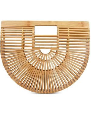 Cult Gaia Mini Ark Bamboo Tote Bag - Natural