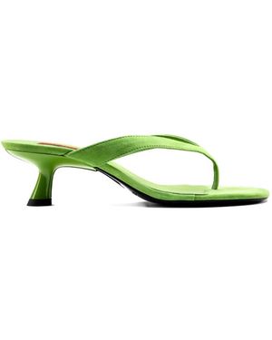 Simon Miller Beep Suede Sandals - Green