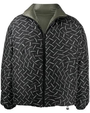 Marcelo Burlon County パデッドジャケット - ブラック