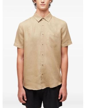 Osklen Linen Short-Sleeve Shirt - Natural
