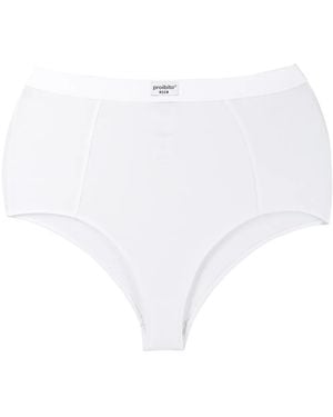 MSGM Culotte À Taille Haute - Blanc