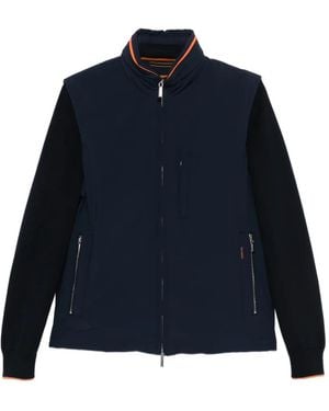 Moorer Gilet Camargo À Manches Détachables - Blue