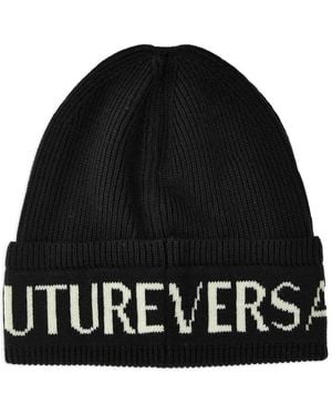 Versace Jeans Couture Berretto Con Decorazione - Nero