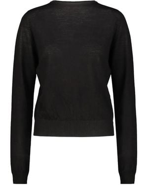 Rick Owens Fine-Knit Cashmere Sweater - Black