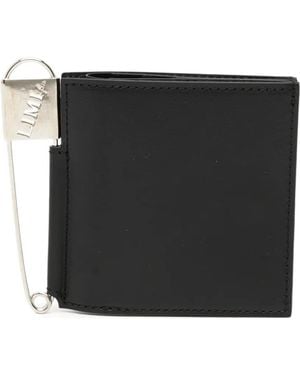Limi Feu Portefeuille Pliant À Détail D'Épingle De Sûreté - Black