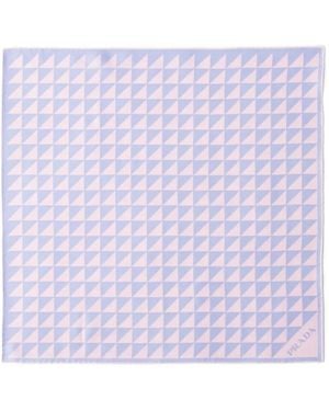 Prada Foulard Con Stampa - Viola