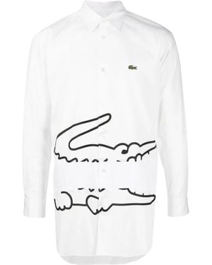 Comme des Garçons X Lacoste Cotton Shirt - White