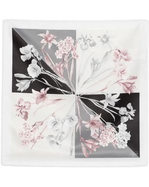 Liu Jo Floral-detail Scarf - White