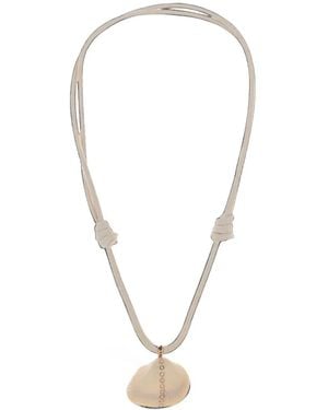 Dezso by Sara Beltran Diamond And Shell Necklace - White