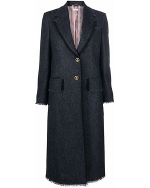 Thom Browne ツイード シングルコート - ブラック