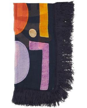 Faliero Sarti Fringed Scarf - Blue