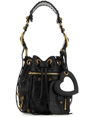 Balenciaga Bolso Bombonera Le Cagole - Negro
