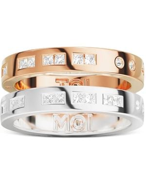 Apm Monaco Twee Duo Morse Toi Moi Ringen - Wit