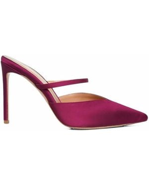 Ginissima Agnes Pointed-Toe Mules - Pink