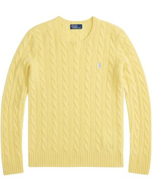 Polo Ralph Lauren Kabelgebreide Trui - Geel
