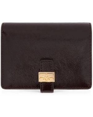 Ganni Sue Slim Card Holder - Black