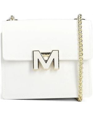 Marc Ellis Logo-Plaque Chain-Link Mini Bag - White