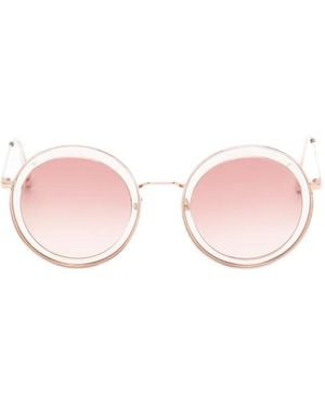 Andy Wolf Round-Frame Sunglasses - Pink