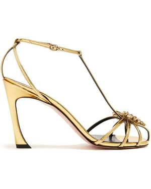 Piferi 85Mm Maggio Sandals - Metallic