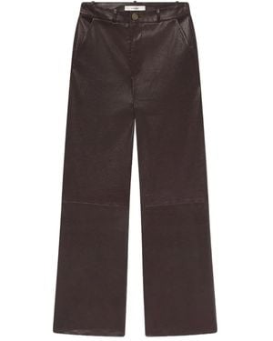 FRAME Pantalon En Cuir - Marron