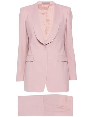 Tagliatore Lou Shawl-Lapel Suit - Pink