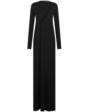 Tom Ford Cutout Long-Sleeves Maxi Dress - Black
