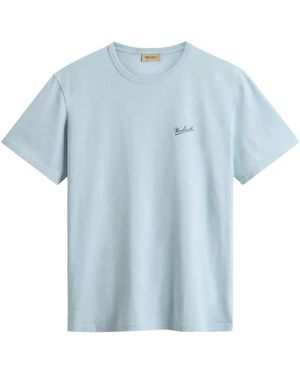 Woolrich Logo-Print T-Shirt - Blue