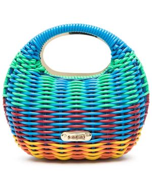 Sacai Round Tote Bag - Blue