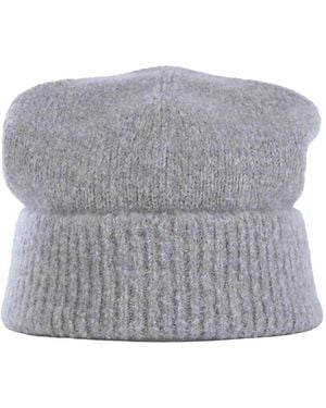 Brunello Cucinelli Ribgebreide Muts - Grijs