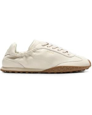HOFF Elasticated-Collar Leather Trainers - White