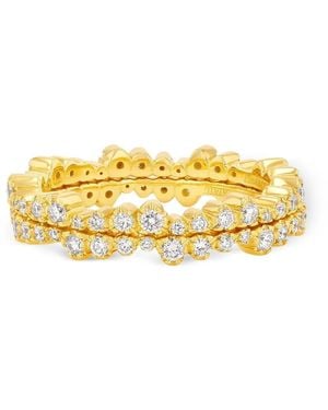 Suzanne Kalan Anillo Ivy Con Diamantes - Metálico