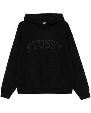 Stussy Hoodie À Patch Logo - Noir