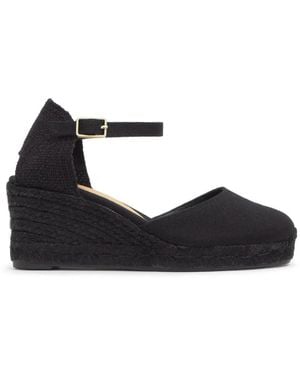 Castañer Carol Wedged Espadrilles - Black