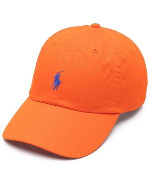 Polo Ralph Lauren Polo Pony Cotton Baseball Cap - Orange