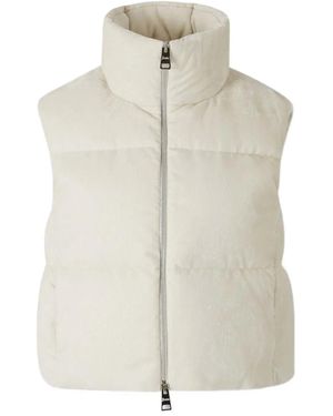 Herno Quilted high-neck gilet - Blanco