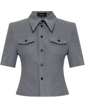 Willy Chavarria Chavela Button-Up Shirt - Grey