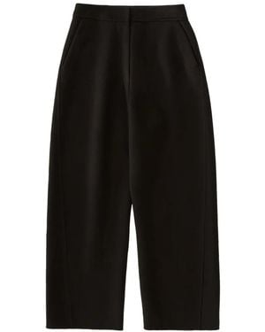 Studio Nicholson Myrtle Curved-Leg Pants - Black