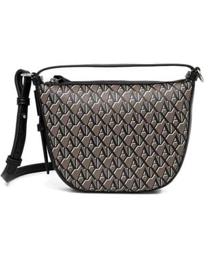 ARMANI EXCHANGE Monogram Tote Bag - Grey