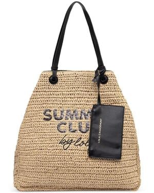 Lola Casademunt Summer Club Strandtasche Mit Pailletten - Natur